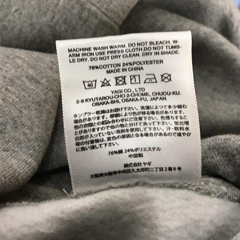キックスシックス KIXSIX パーカー 長袖 裏起毛 スウェット パーカー プルオーバー L ロゴ、文字 灰 / グレー /  メンズ USED 古着 中古 10118115