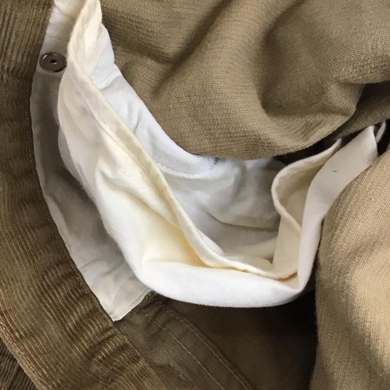 ブルックスブラザーズ BROOKS BROTHERS パンツ ワークパンツ、ペインターパンツ コーデュロイパンツ ワイドパンツ ストレートパンツ カジュアルパンツ 32インチ 無地 ベージュ / ベージュ /  メンズ USED 古着 中古 10113606