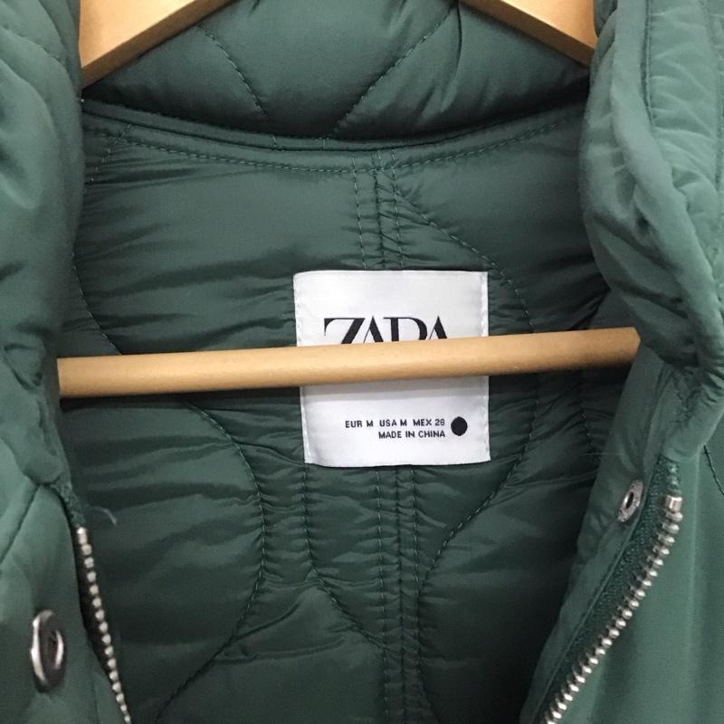 ザラ ZARA ジャケット、上着 ジャケット、ブレザー 2969 065 500 キルティングジャケット M 無地 緑 / グリーン /  レディース USED 古着 中古 10149269