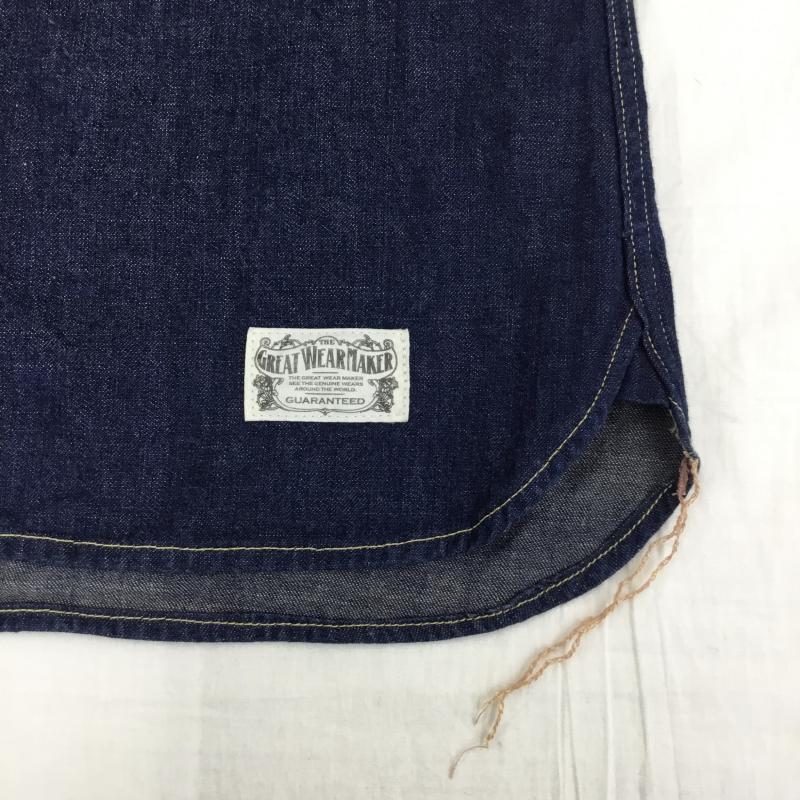 ネイキッドサン naked sun シャツ、ブラウス 長袖 M 無地 インディゴ / インディゴ /  メンズ USED 古着 中古 10138268