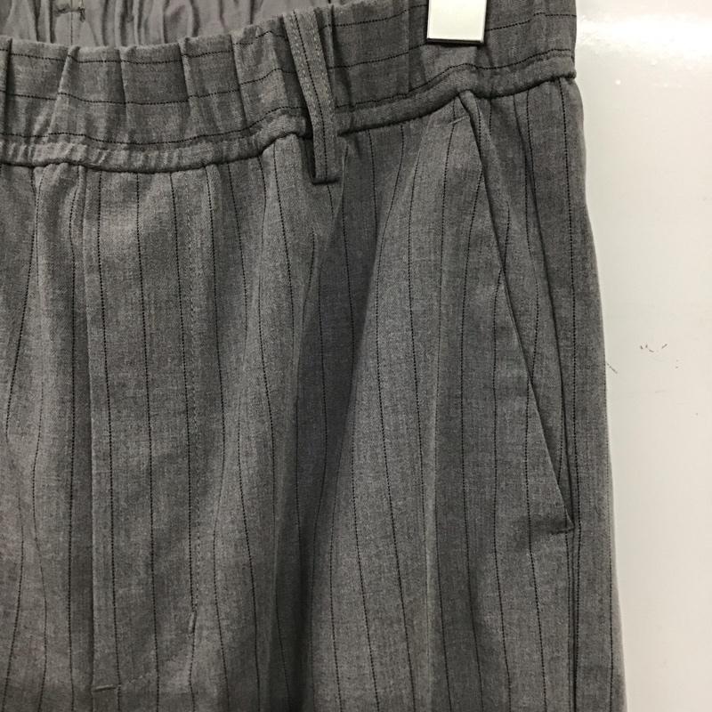 ニコアンド niko and... パンツ スラックス L ストライプ 灰 / グレー /  レディース USED 古着 中古 10147814