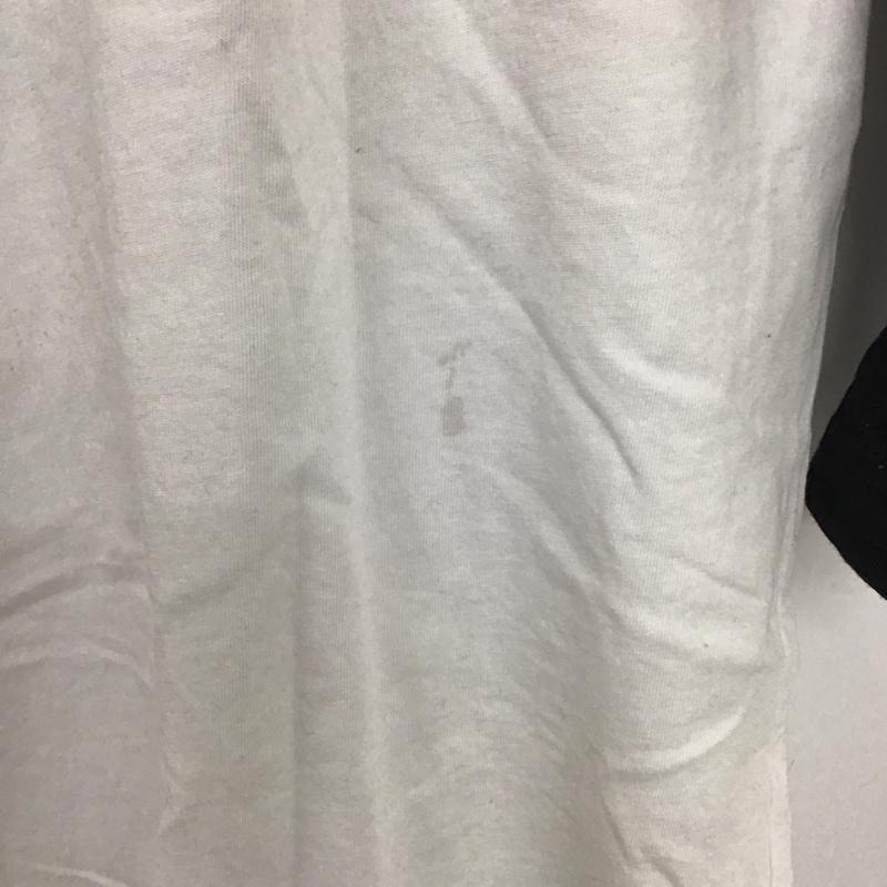 古着 USED カットソー 長袖 長袖カットソー ラグラン クルーネックカットソー プリントTシャツ M プリント 白 / ホワイト / X 黒 / ブラック /  メンズ USED 古着 中古 10135858