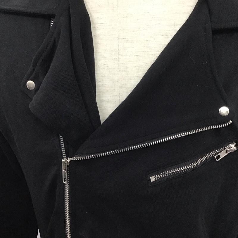 ザラメン ZARA MAN ジャケット、上着 ジャケット、ブレザー ライダースジャケット ジップアップジャケット アウター カラージャケット XL 無地 黒 / ブラック /  メンズ USED 古着 中古 10109081