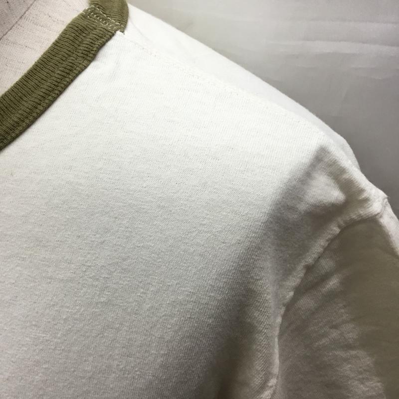 グッドオン Good On Tシャツ 半袖 半袖カットソー プリントTシャツ クルーネックカットソー 無地 M 無地 オフホワイト / オフホワイト /  メンズ USED 古着 中古 10122929