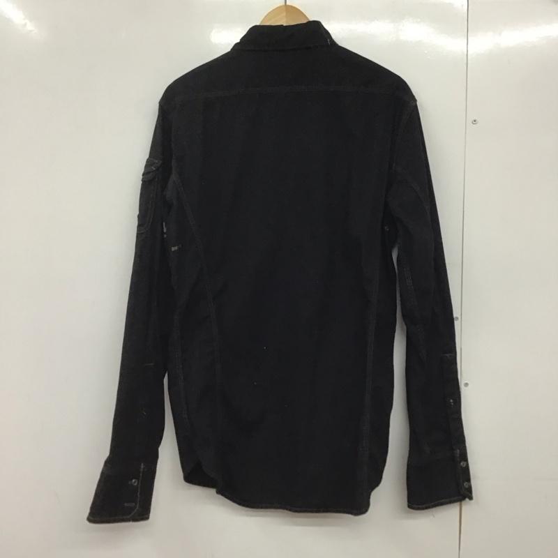 ディーゼル DIESEL シャツ、ブラウス 長袖 長袖シャツ 無地シャツ カラーシャツ L 無地 黒 / ブラック /  メンズ USED 古着 中古 10145341