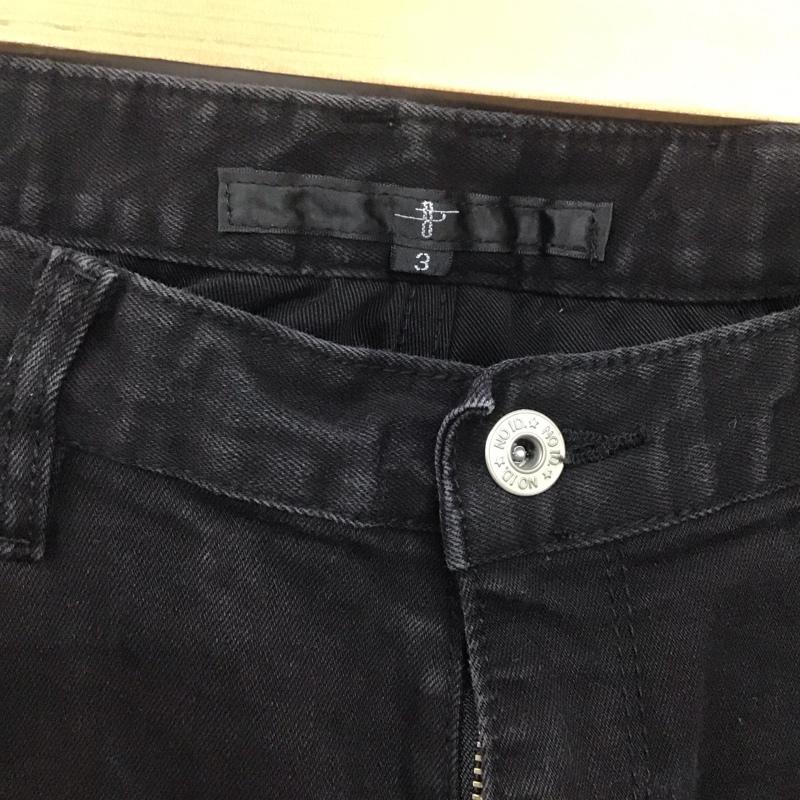 ノーアイディ NO ID. パンツ デニム、ジーンズ 436070-370p Cストレッチスキニーパンツ デニムパンツ ジーンズ スリムパンツ 3 無地 黒 / ブラック /  メンズ USED 古着 中古 10106549