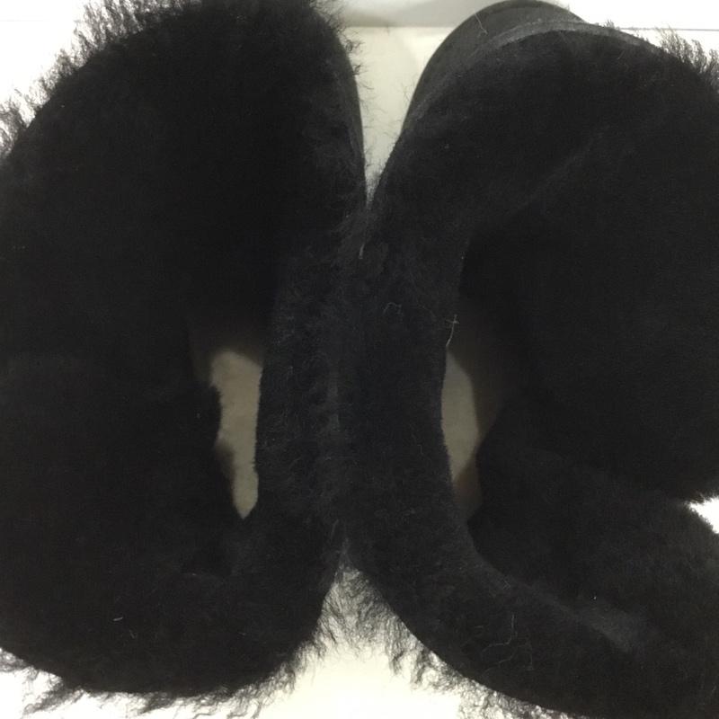 アグ UGG ブーツ 一般 5803 BAILEY BUTTON ベイリーボタンムートンブーツ 25cm 25.0cm 無地 黒 / ブラック /  レディース USED 古着 中古 10143925