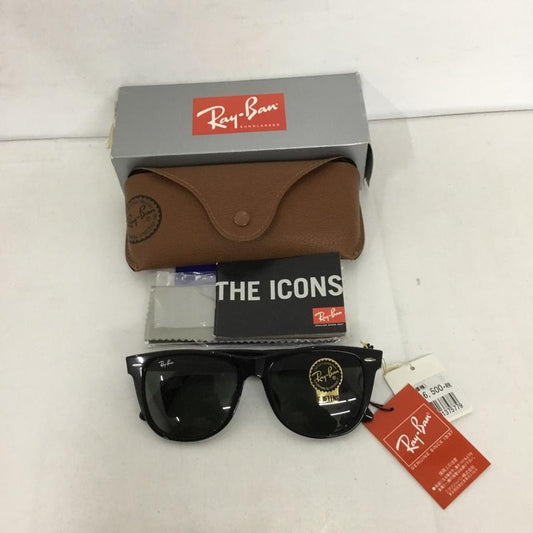 レイバン Ray-Ban めがね・サングラス サングラス RB2140-F WAYFARER カラーレンズ ケース付き ロゴ、文字 黒 / ブラック /  メンズ USED 古着 中古 10129407