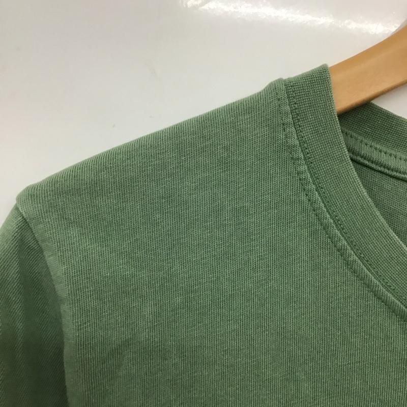 ザラ ZARA Tシャツ 半袖 半袖カットソー プリントTシャツ クルーネックカットソー L ロゴ、文字 緑 / グリーン /  レディース USED 古着 中古 10135439