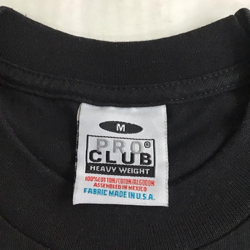 プロクラブ PRO CLUB Tシャツ 半袖 半袖カットソー 無地Tシャツ クルーネックカットソー M 無地 黒 / ブラック /  メンズ USED 古着 中古 10115149
