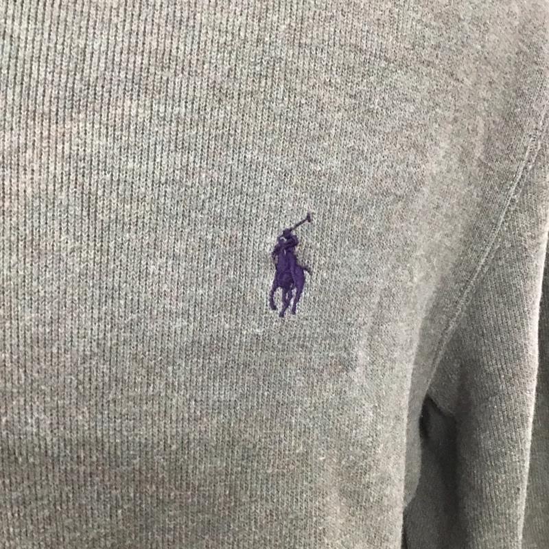 ポロバイラルフローレン Polo by RALPH LAUREN トレーナー 長袖 長袖トレーナー スウェット タートルネック リブスウェットカットソー L ロゴ、文字 カーキ / カーキ /  メンズ USED 古着 中古 10124204