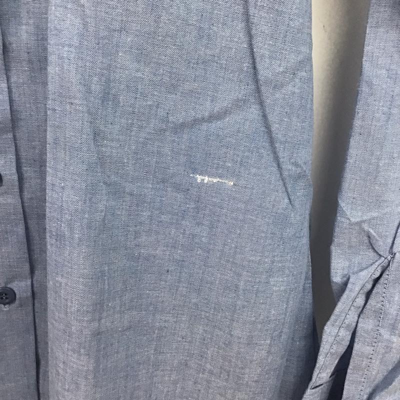 古着 USED シャツ、ブラウス 長袖 長袖シャツ 無地シャツ カラーシャツ 無地 水色 / ライトブルー /  レディース USED 古着 中古 10147823