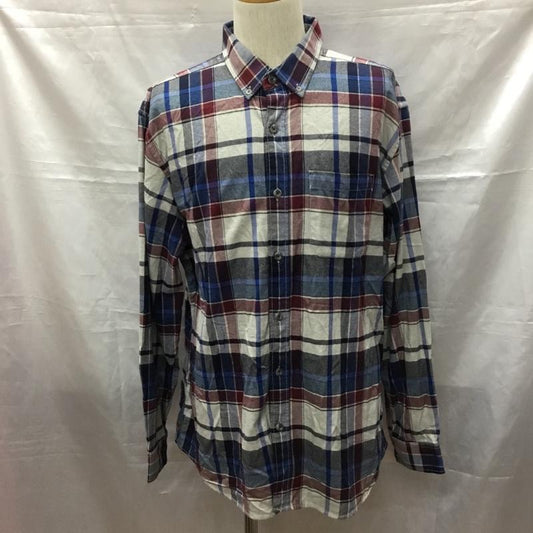 エディーバウアー Eddie Bauer シャツ、ブラウス 長袖 ボタンダウン 胸ポケット L チェック マルチカラー / マルチカラー /  メンズ USED 古着 中古 10116100