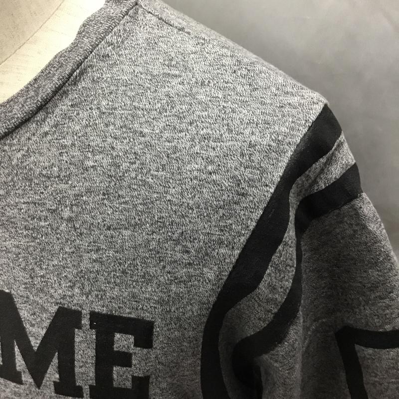 シュプリーム Supreme Tシャツ 半袖 09SS FootballTop09 フットボールTシャツ ナンバリング プリントTシャツ M ロゴ、文字 灰 / グレー /  メンズ USED 古着 中古 10114081