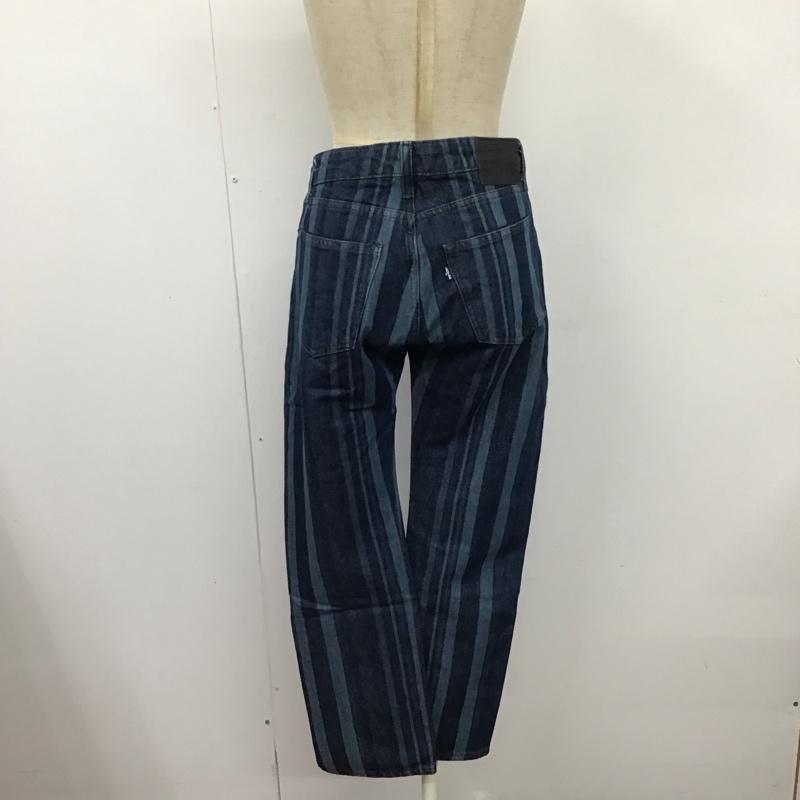 リーバイストラウスアンドコー Levi Strauss & co. パンツ デニム、ジーンズ デニムパンツ スリムパンツ カジュアルパンツ ストライプ インディゴ / インディゴ /  レディース USED 古着 中古 10125161