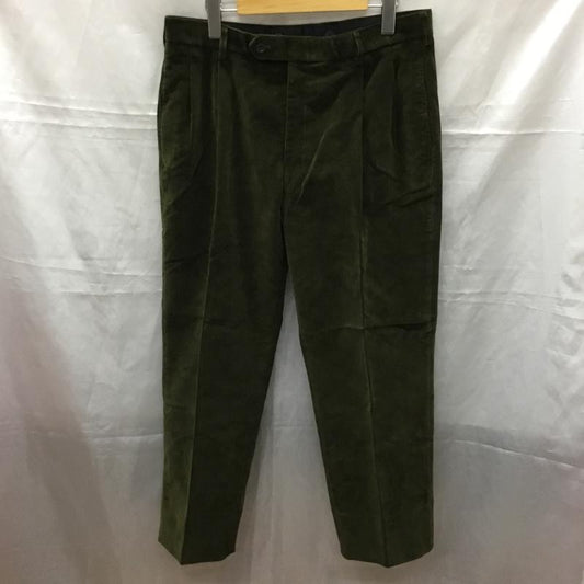 ブルックスブラザーズ BROOKS BROTHERS パンツ チノパン チノパン ワイドパンツ カジュアルパンツ ストレートパンツ コーデュロイパンツ 34 無地 緑 / グリーン /  メンズ USED 古着 中古 10111319