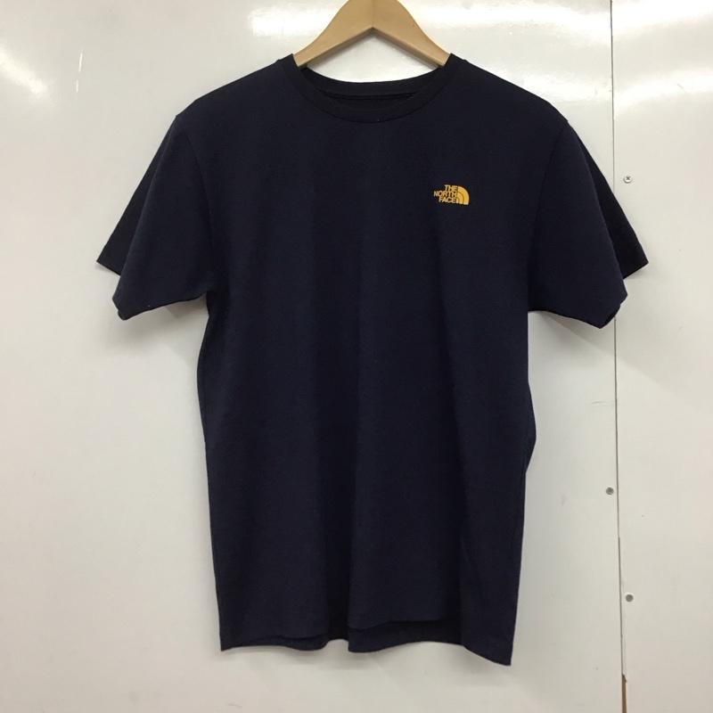 ザノースフェイス THE NORTH FACE Tシャツ 半袖 NTW32108 バンダナ柄 L ロゴ、文字 紺 / ネイビー /  レディース USED 古着 中古 10144127