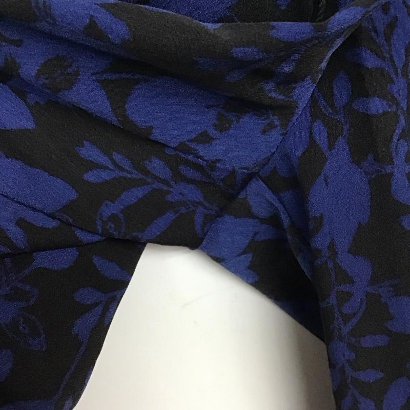 レリューム relume パンツ ワークパンツ、ペインターパンツ ワークパンツ ワイドパンツ カジュアルパンツ FREE 総柄 黒 / ブラック / X 青 / ブルー /  レディース USED 古着 中古 10128923