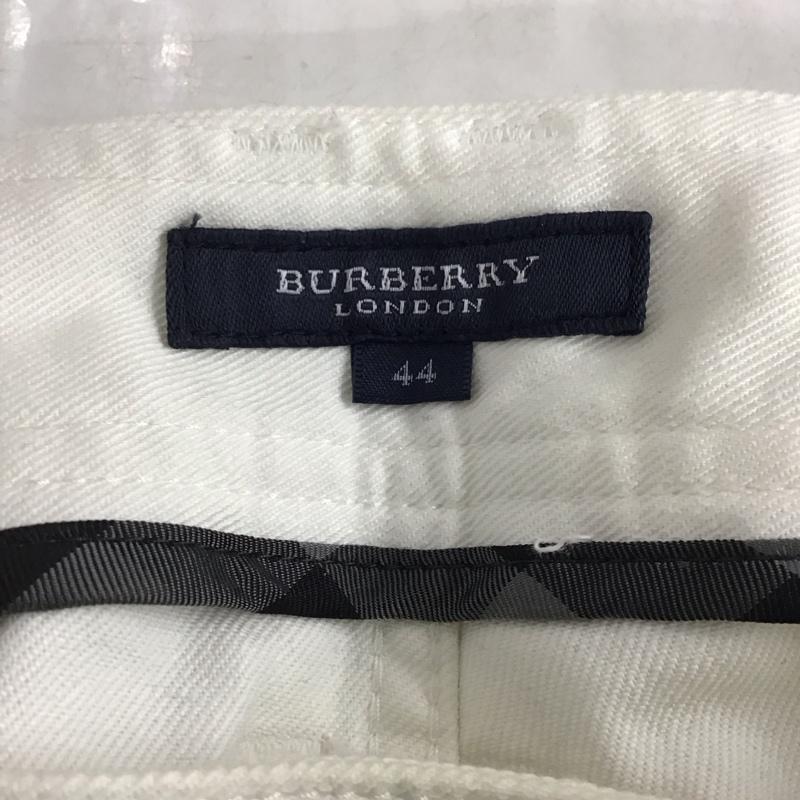 バーバリーロンドン Burberry London パンツ デニム、ジーンズ デニムパンツ スリムパンツ ストレッチパンツ ジーンズ 44 無地 白 / ホワイト /  レディース USED 古着 中古 10122495