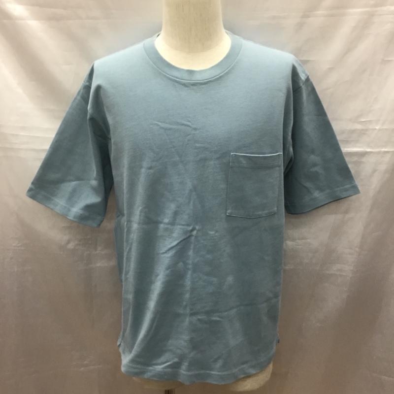 グリーンレーベルリラクシング green label relaxing カットソー 半袖 3217-175-4587 SCヘビーウェイトクルー半袖Tシャツ クルーネックカットソー L 無地 水色 / ライトブルー /  メンズ USED 古着 中古 10116731