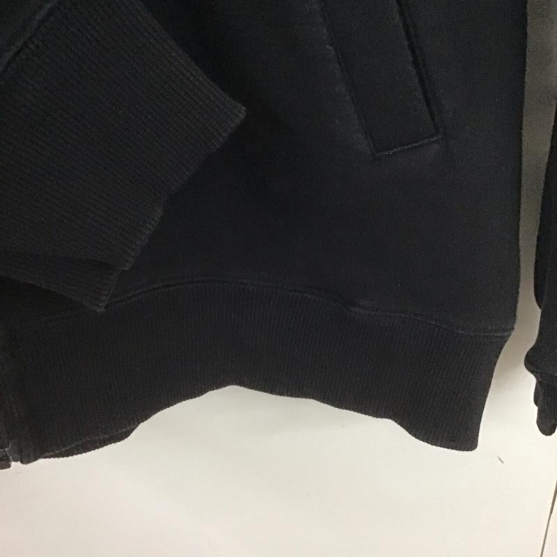 ニューエラ NEW ERA パーカー 長袖 ジップアップパーカー 長袖パーカー カジュアルジャケット L ロゴ、文字 黒 / ブラック /  メンズ USED 古着 中古 10148003