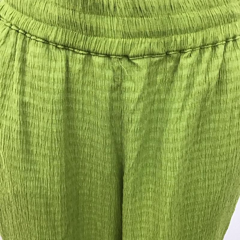 ニコアンド niko and... ボトムス ボトムス S223IL21FL イージーパンツ ワイドパンツ L  黄緑 / イエローグリーン /  レディース USED 古着 中古 10111558