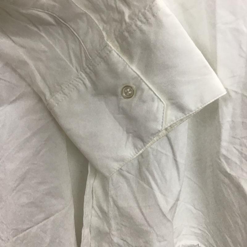 ミラオーウェン Mila Owen シャツ、ブラウス 長袖 長袖シャツ 無地シャツ カラーシャツ ボタンダウンシャツ 1 無地 白 / ホワイト /  レディース USED 古着 中古 10142698