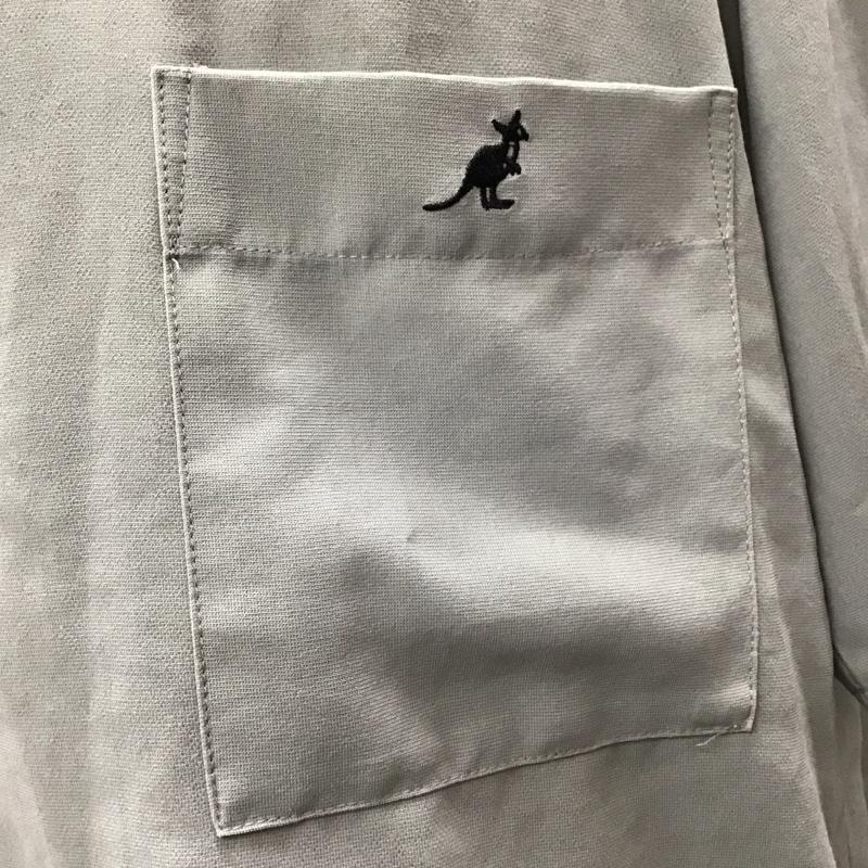 カンゴール KANGOL シャツ、ブラウス 半袖 L ワンポイント 灰 / グレー /  メンズ USED 古着 中古 10117045