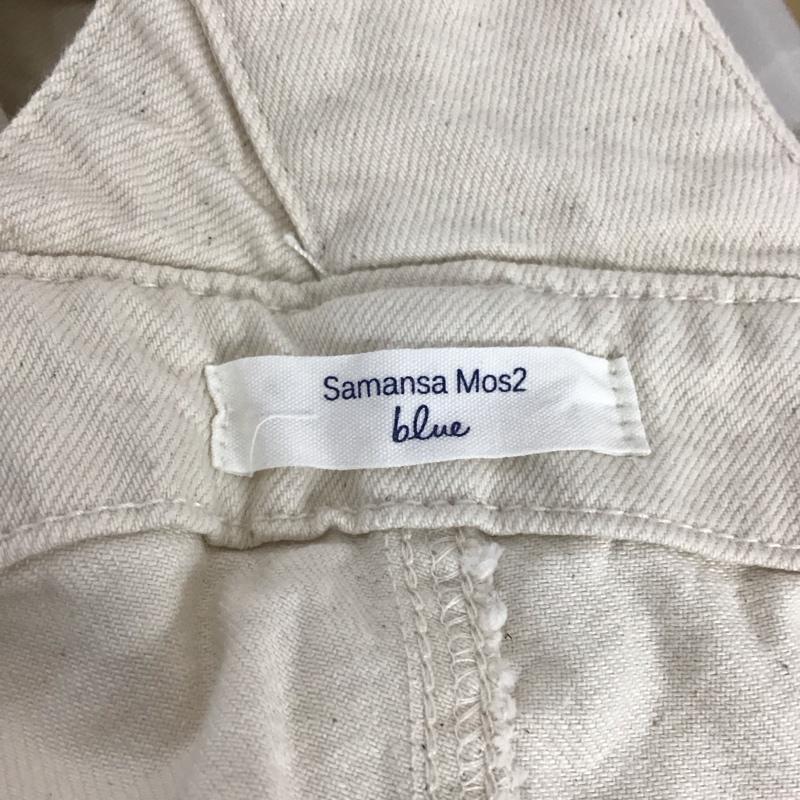 サマンサモスモスブルー Samansa Mos2 blue サロペット・オーバーオール サロペット、オーバーオール 1405430 ECO DENIM デニム FREE 無地 アイボリー / アイボリー /  レディース USED 古着 中古 10111448