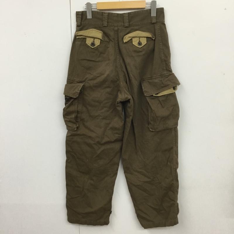 ミリタリー ミリタリー パンツ ワークパンツ、ペインターパンツ フランス軍 M47 レプリカ カーゴパンツ ワイドパンツ カジュアルパンツ 無地 カーキ / カーキ /  メンズ USED 古着 中古 10115639