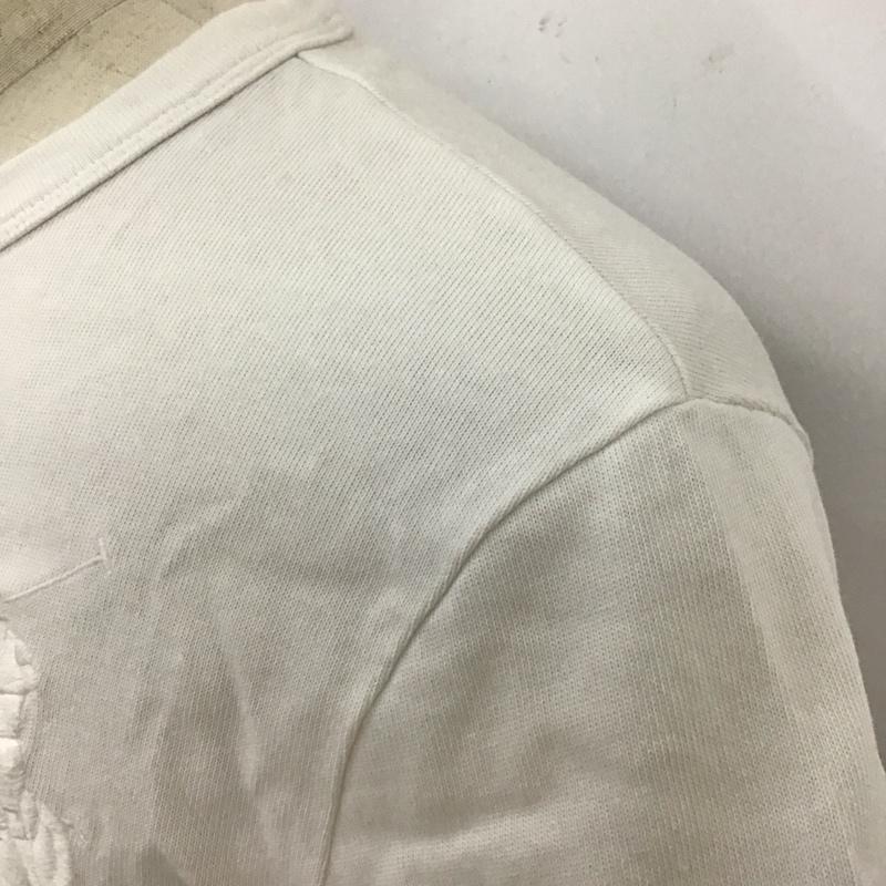ポロバイラルフローレン Polo by RALPH LAUREN Tシャツ 半袖 半袖カットソー プリントTシャツ クルーネックカットソー M ロゴ、文字 白 / ホワイト /  メンズ USED 古着 中古 10116521