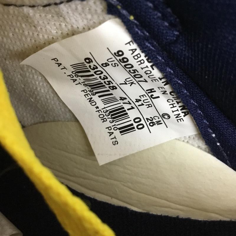 ナイキ NIKE スニーカー スニーカー 630358 471 DUNK LOW 26cm 箱有 99年 26.0cm ロゴ、文字 紺 / ネイビー / X マスタード / マスタード /  メンズ USED 古着 中古 10131697