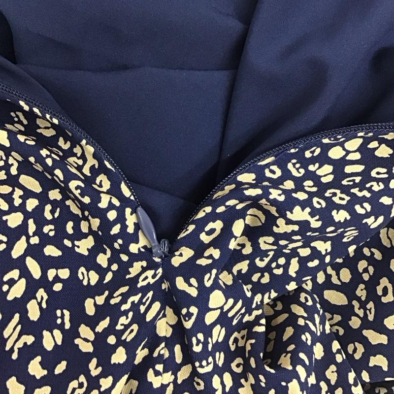 フリークスストア FREAK S STORE スカート ロングスカート 184-3154 FREE 総柄 紺 / ネイビー / X ベージュ / ベージュ /  レディース USED 古着 中古 10112644
