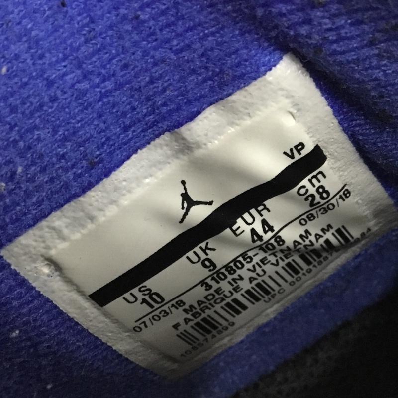 ナイキ NIKE スニーカー スニーカー 310805-108 AIR JORDAN 10 RETRO 28cm 28.0cm ワンポイント 白 / ホワイト / X 黒 / ブラック / X 青 / ブルー /  メンズ USED 古着 中古 10125088