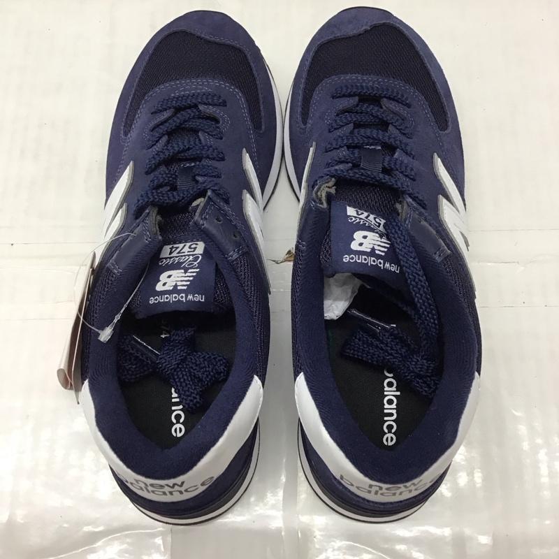 ニューバランス New Balance スニーカー スニーカー ML574EN2 タグ付き 27.5cm 27.5cm ロゴ、文字 紺 / ネイビー / X 白 / ホワイト /  メンズ USED 古着 中古 10121619