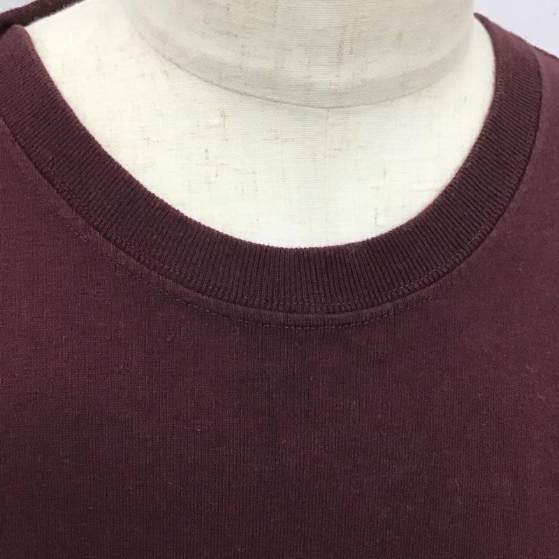 カーハート Carhartt Tシャツ 半袖 半袖カットソー ポケットTシャツ クルーネックカットソー XL ロゴ、文字 えんじ / ワインレッド /  メンズ USED 古着 中古 10112507