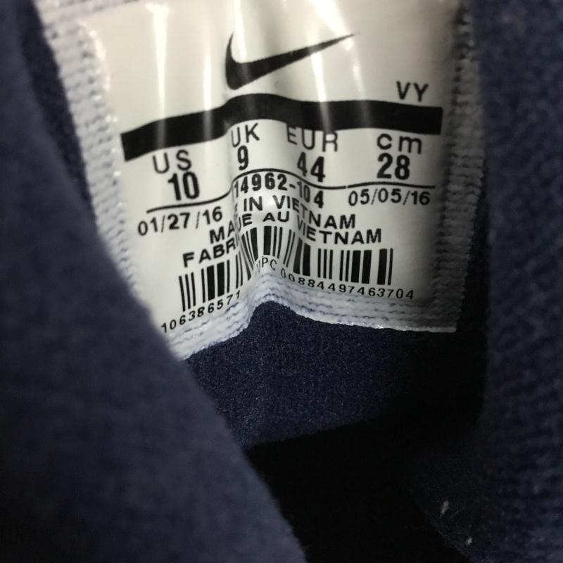 ナイキ NIKE スニーカー スニーカー 414962-104 AIR MORE UPTEMPO 28cm 28.0cm ロゴ、文字 白 / ホワイト / X 紺 / ネイビー /  メンズ USED 古着 中古 10131667