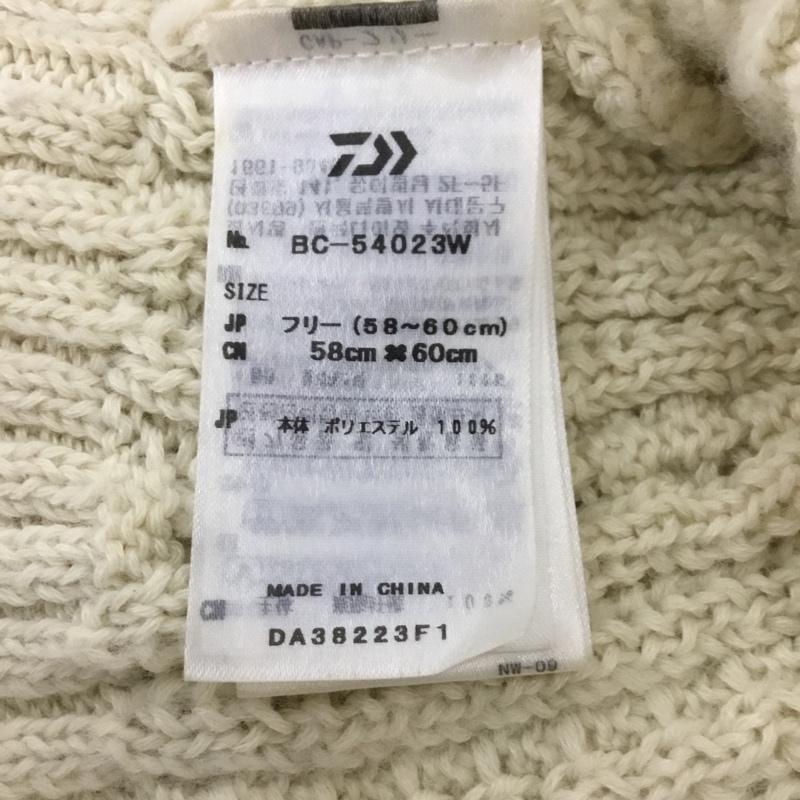 ダイワ ピアサーティナイン DAIWA PIER39 帽子 ニット帽 BC-54023W TECH CABLE WATCH CAP ワンポイント オフホワイト / オフホワイト /  メンズ USED 古着 中古 10132253