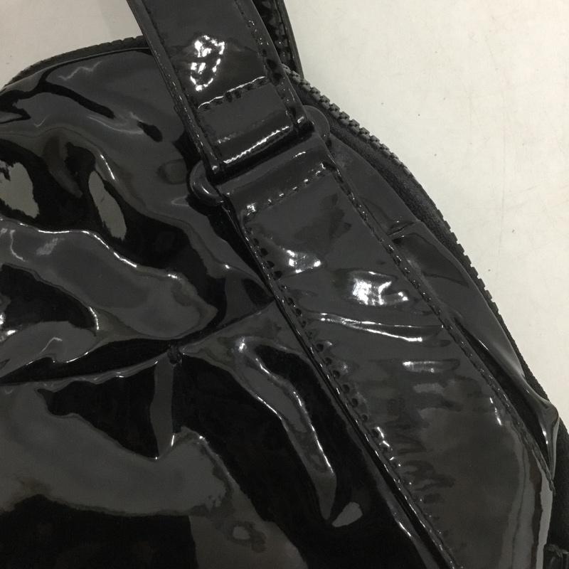 アニエス・ベー agnes b. ハンドバッグ ハンドバッグ ロゴ、文字 黒 / ブラック /  レディース USED 古着 中古 10145493