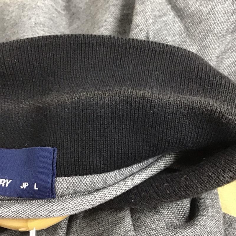 フレッドペリー FRED PERRY ポロシャツ 半袖 半袖ポロシャツ カラーシャツ 半袖カットソー L ロゴ、文字 灰 / グレー /  メンズ USED 古着 中古 10141667