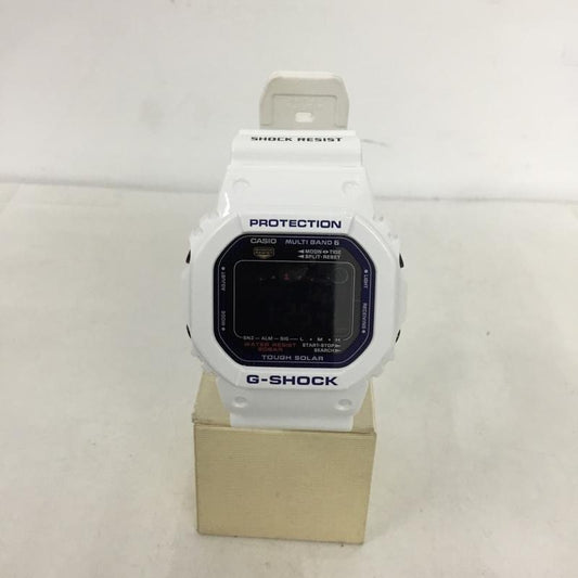 ジーショック G-SHOCK 腕時計 デジタル GWX-5600C スポーツ ソーラー電波 G-LIDE ロゴ、文字 白 / ホワイト /  メンズ USED 古着 中古 10144347