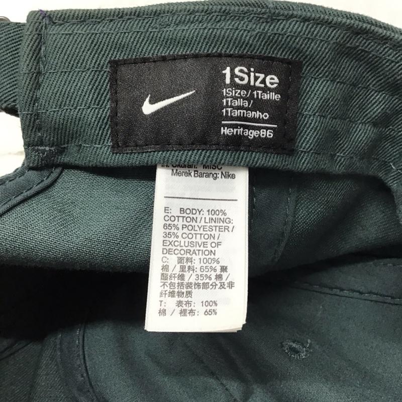 ナイキ NIKE 帽子 キャップ 913011-309 ヘリテージ86 フューチュラ ウォッシュ加工 ロゴ、文字 緑 / グリーン /  メンズ USED 古着 中古 10121146