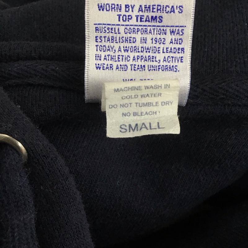 ショット schott パーカー 長袖 3163020 RUSSELL ATHLETIC プルオーバー S ロゴ、文字 紺 / ネイビー /  メンズ USED 古着 中古 10108248