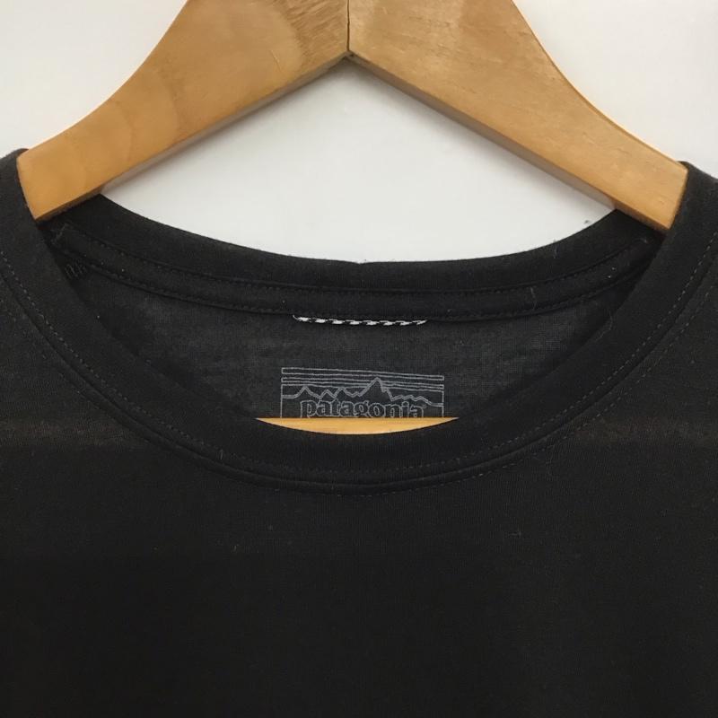 パタゴニア patagonia Tシャツ 長袖 L 無地 黒 / ブラック /  メンズ USED 古着 中古 10143330
