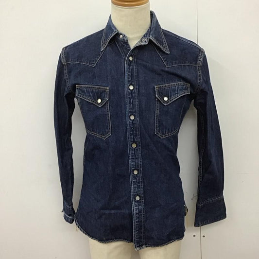 フラットヘッド The Flat Head シャツ、ブラウス 長袖 長袖シャツ デニムシャツ カラーシャツ 40 無地 インディゴ / インディゴ /  メンズ USED 古着 中古 10125971
