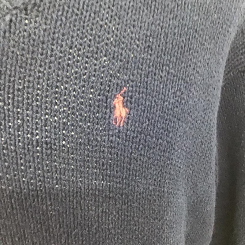 ポロバイラルフローレン Polo by RALPH LAUREN ニット、セーター 長袖 M 無地 紺 / ネイビー /  メンズ USED 古着 中古 10121840