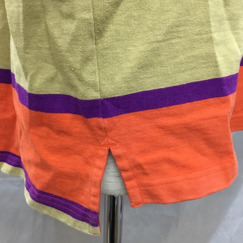 チャンピオン Champion カットソー 長袖 C3-Q410 マルチボーダー XL ロゴ、文字 マルチカラー / マルチカラー /  メンズ USED 古着 中古 10119839