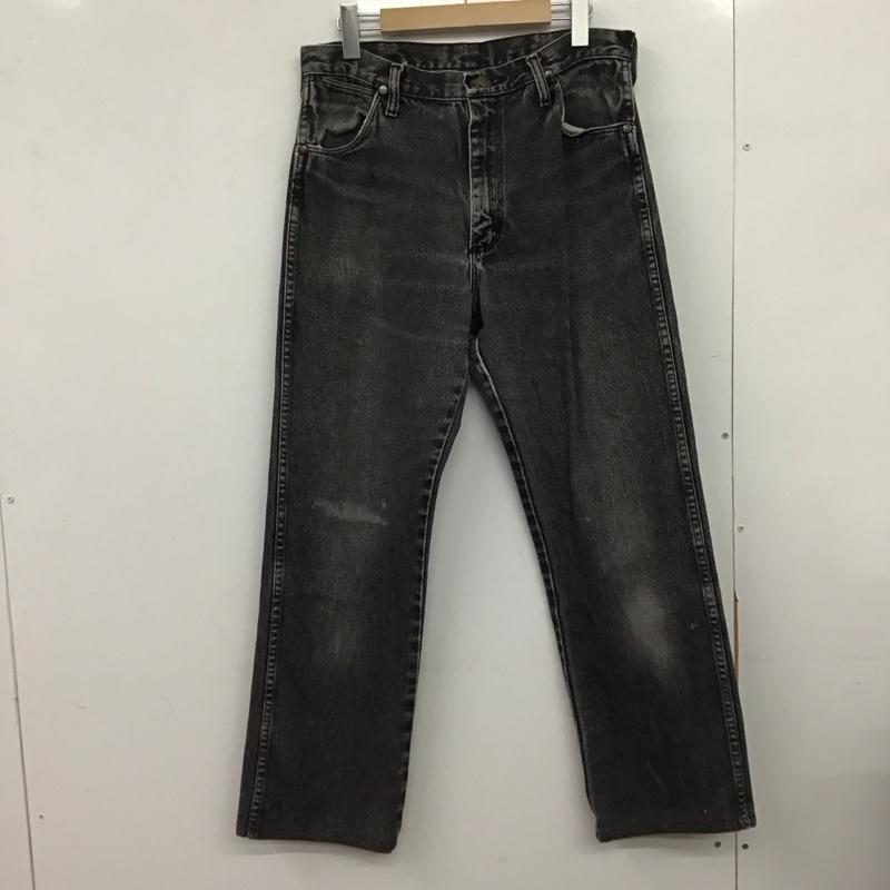 ラングラー Wrangler パンツ デニム、ジーンズ デニムパンツ スリムパンツ カジュアルパンツ 32インチ ダメージ加工 ダークグレー / ダークグレー /  メンズ USED 古着 中古 10148298