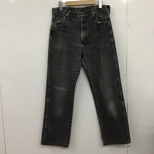 ラングラー Wrangler パンツ デニム、ジーンズ デニムパンツ スリムパンツ カジュアルパンツ 32インチ ダメージ加工 ダークグレー / ダークグレー /  メンズ USED 古着 中古 10148298