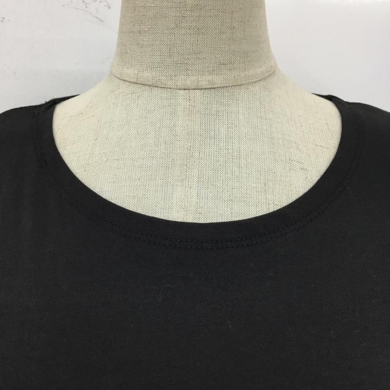 ローフ loaf ワンピース ロングスカート 595006-172O アシンメトリーワンピース 半袖ワンピース ロングワンピース 無地 黒 / ブラック /  レディース USED 古着 中古 10110031